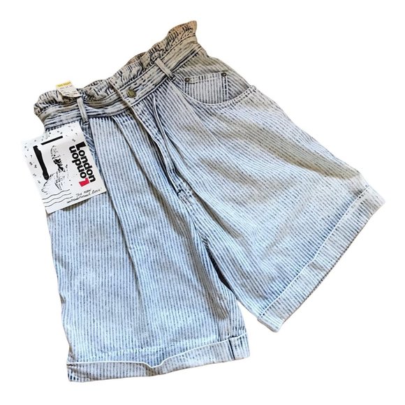 London London Pants - Vintage 80's London London Denim Shorts NWT